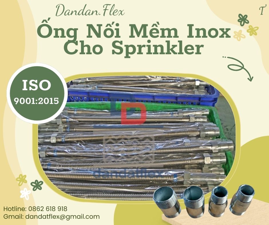 Ống mềm PCCC, ống nối đầu phun sprinkler cho nhà xưởng, ống chữa cháy