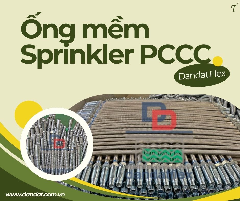 Ống mềm PCCC, ống nối đầu phun sprinkler cho nhà xưởng, ống chữa cháy