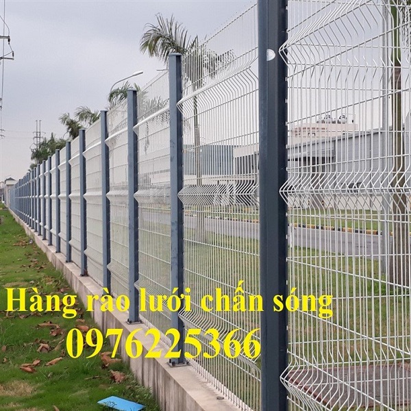 Hàng rào lưới thép chấn sóng mạ kẽm sơn tĩnh điện
