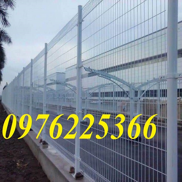 Hàng rào lưới thép chấn sóng mạ kẽm sơn tĩnh điện