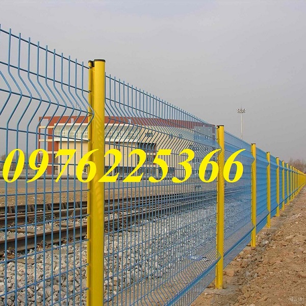 Hàng rào lưới thép chấn sóng mạ kẽm sơn tĩnh điện
