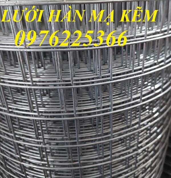 Lưới hàn mạ kẽm 25x25, Lưới thép mạ kẽm 25x25