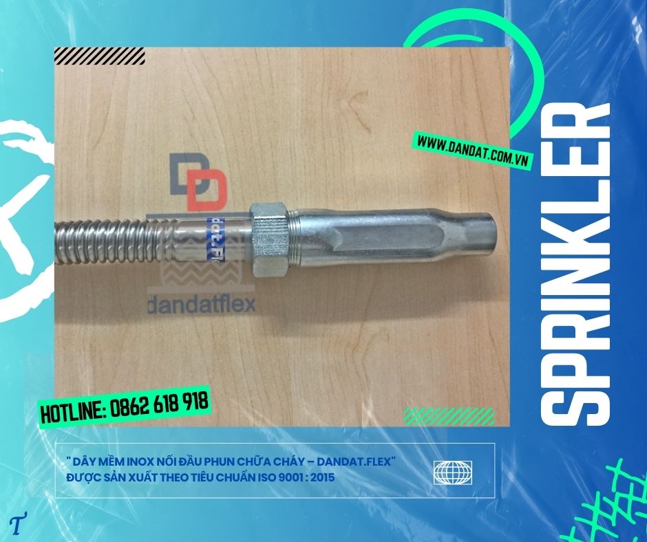 Ống nối đầu phun chữa cháy, ống mềm PCCC nối đầu phun sprinkler