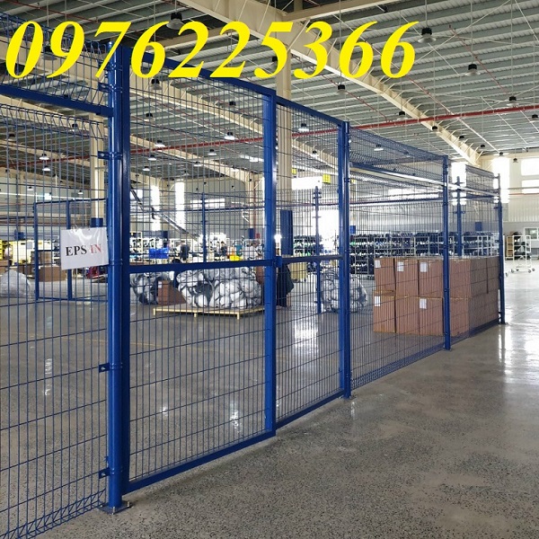 Vách lưới chia kho công nghiệp, Vách lưới mạ kẽm ngăn