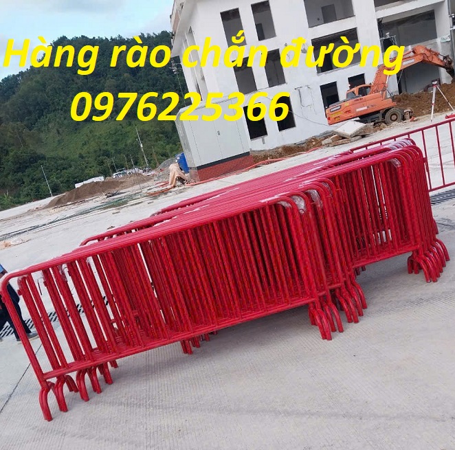 Hàng rào chắn barie khổ 1.2m x 2m, Hàng rào di động khổ 1.2m x 2m