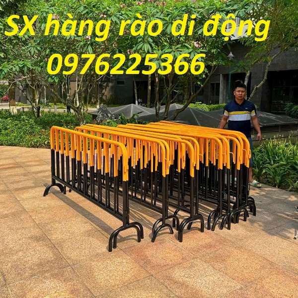 Hàng rào chắn barie khổ 1.2m x 2m, Hàng rào di động khổ 1.2m x 2m