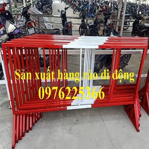 Hàng rào chắn barie khổ 1.2m x 2m, Hàng rào di động khổ 1.2m x 2m
