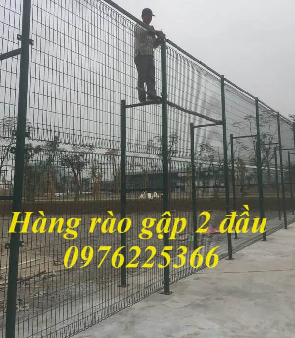 Lưới hàng rào gập tam giác 2 đầu D3, D4, D5, D6, D8 giá tốt