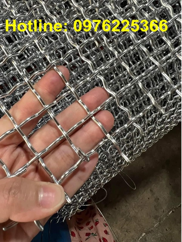 Lưới inox 304 ô 10x10, Lưới đan inox ô 10x10
