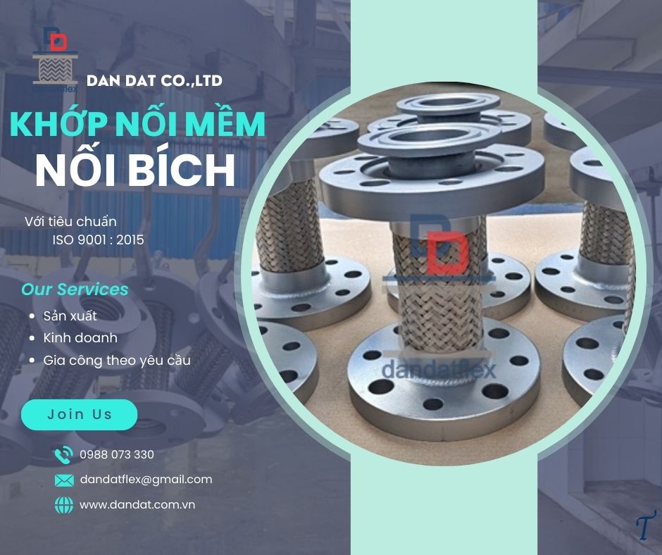 Khớp nối mềm, khớp nối mềm nối bích, khớp nối mềm rắc co ren