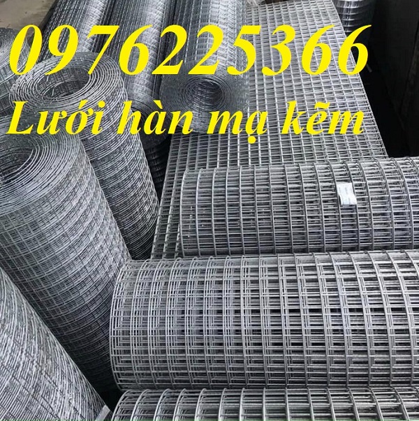 Lưới hàn mạ kẽm 25x25, Lưới thép mạ kẽm 30x30