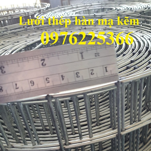 Lưới hàn mạ kẽm 25x25, Lưới thép mạ kẽm 30x30