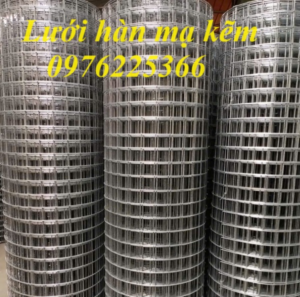 Lưới hàn mạ kẽm 25x25, Lưới thép mạ kẽm 30x30