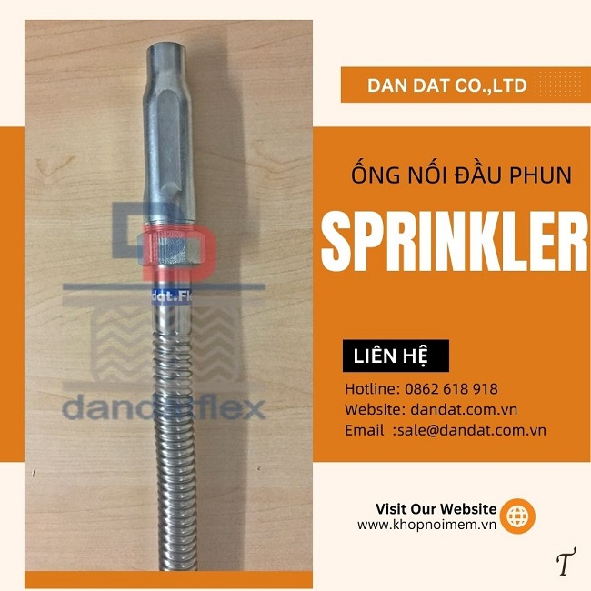 Ống mềm sprinkler dùng trong PCCC, ống mềm đầu phun sprinkler PCCC