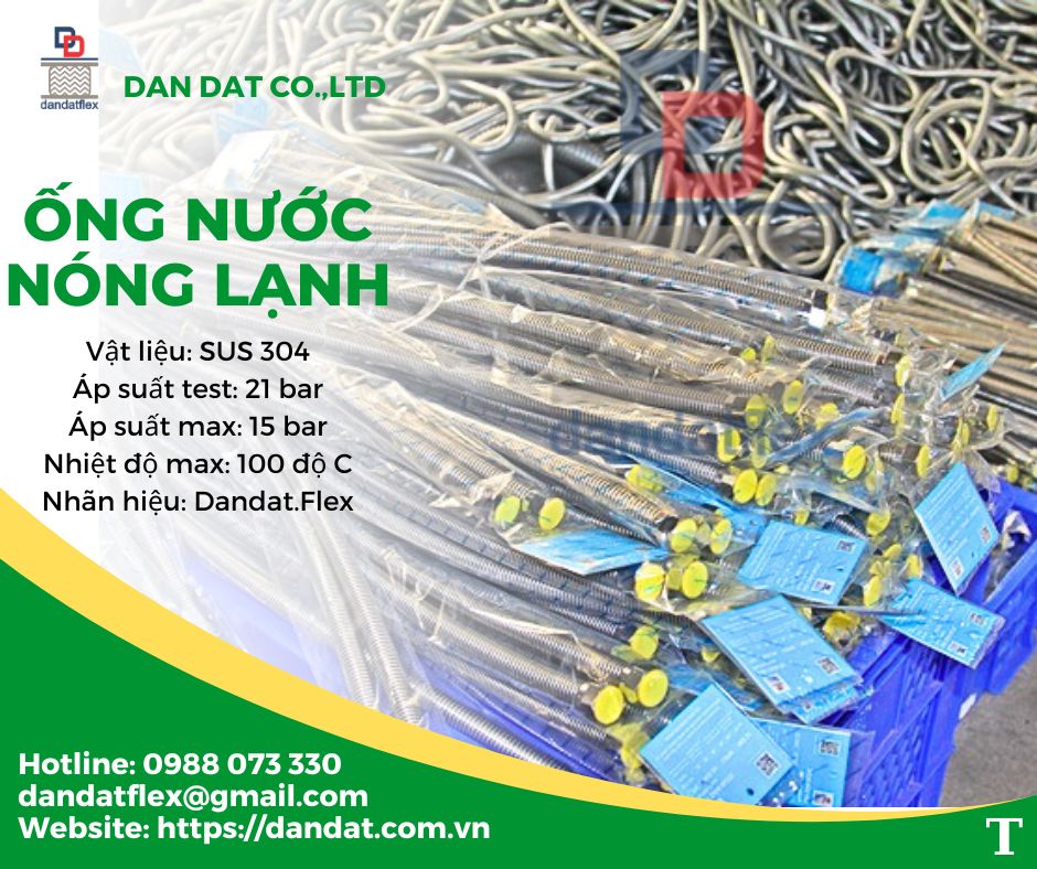 Dây dẫn nước inox chịu nhiệt,ống cấp nước mềm inox, dây dẫn nước