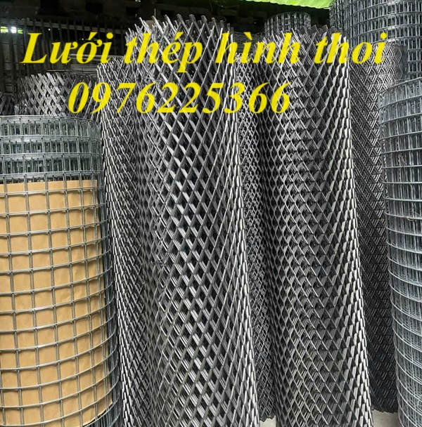 Lưới trang trí hình thoi 30x60, Lưới thép kéo giãn 30x60