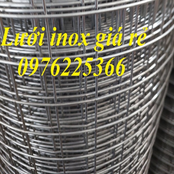 Giá lưới hàn inox 304 ô 3.5cm x 3.5cm dày 2.5ly