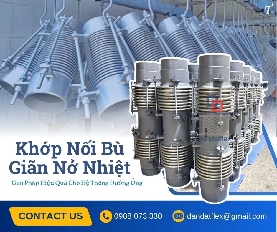 Khớp nối mềm inox dẫn khí hóa lỏng, khớp nối mềm giảm rung inox 304