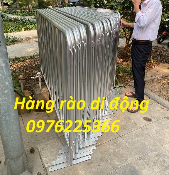Hàng rào di động khổ 1m x 2m, hàng rào chắn giao thông