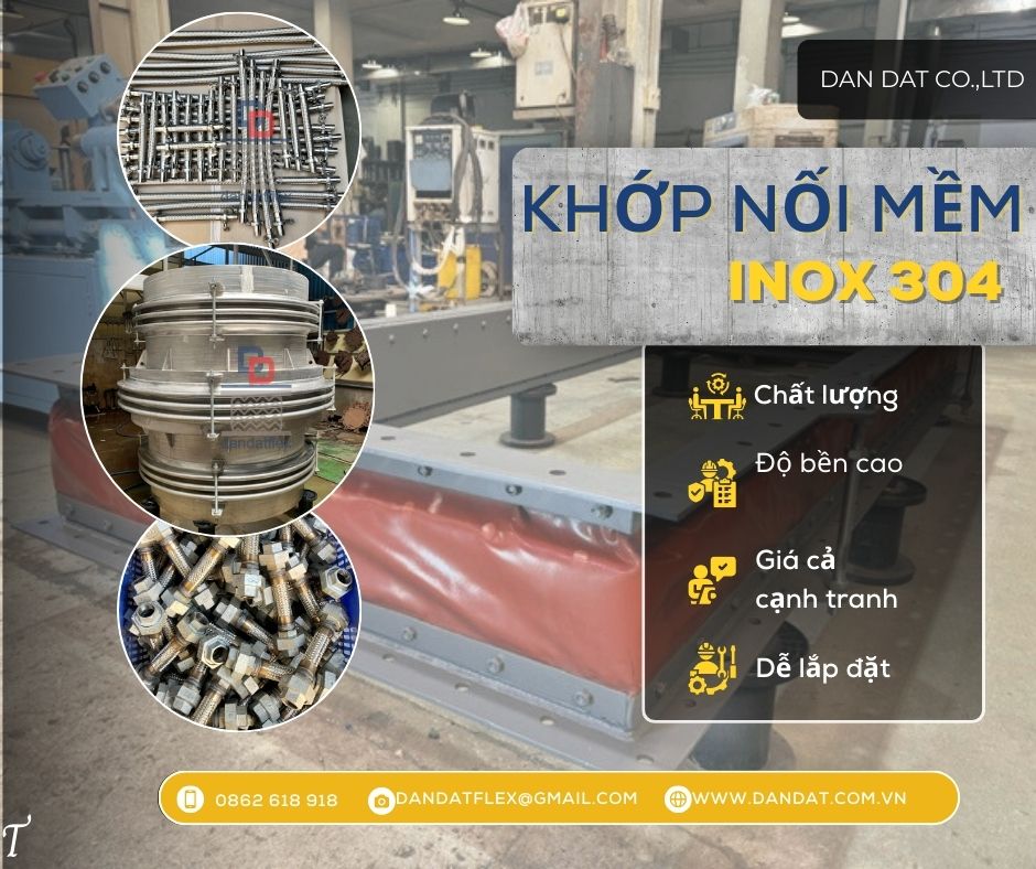 Khớp nối mềm rắc co ren, khớp nối mềm nối ren, ống nối mềm kim loại