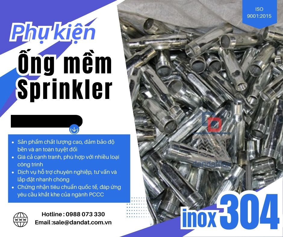 Ống mềm nối đầu phun sprinkler/ống nối mềm sprinkler/dây mềm chữa cháy