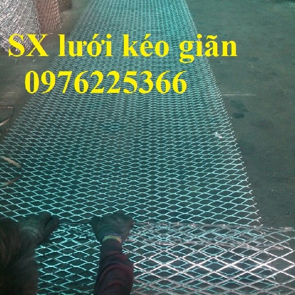 Lưới thép dập giãn 30x60x3ly, lưới thép kéo giãn 30x60