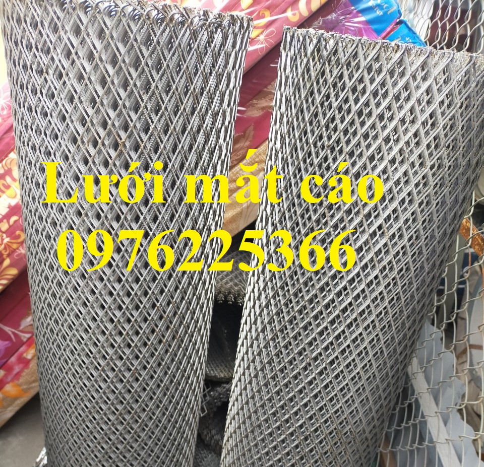 Lưới thép dập giãn 30x60x3ly, lưới thép kéo giãn 30x60
