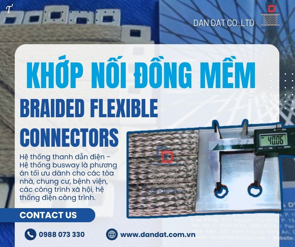 Busbar đồng mềm/Dây đồng bện mạ thiếc/Dây đồng bện tiếp địa có bấm cos