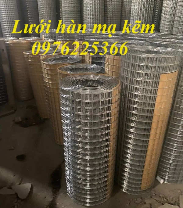 Lưới thép hàn mạ kẽm ô 50x50, 50x100 giá rẻ tại kho