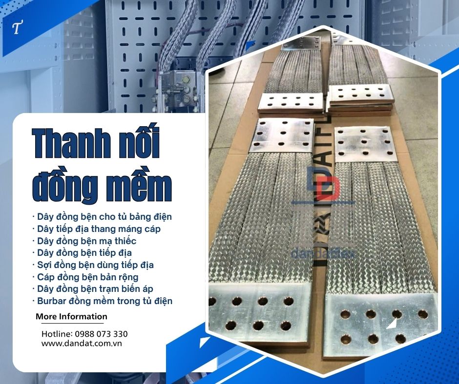 Dây đồng bện/ Dây đồng bện mạ thiếc/ Dây cấp đồng bện bấm sẵn đầu cos