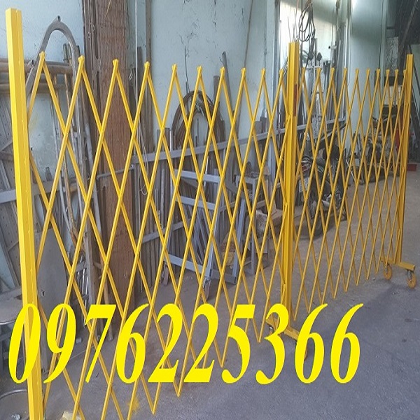Cung cấp hàng rào xếp sắt kéo tay, hàng rào xếp di động giá rẻ