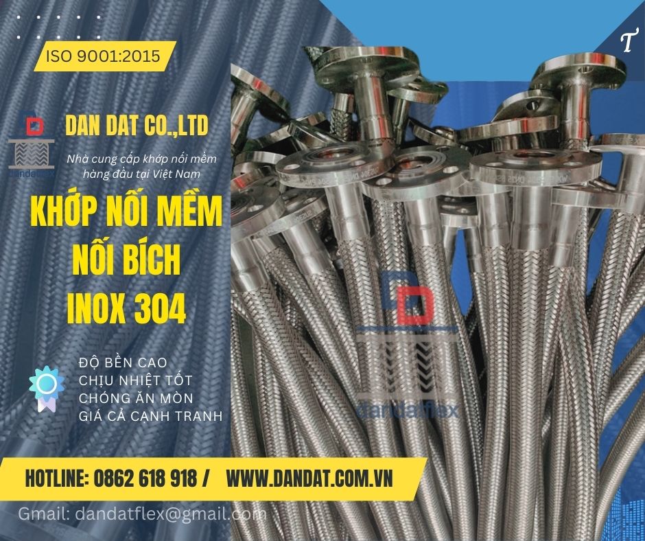 Khớp nối mềm/ Khớp nối mềm nối bích/ Khớp nối mềm inox công nghiệp