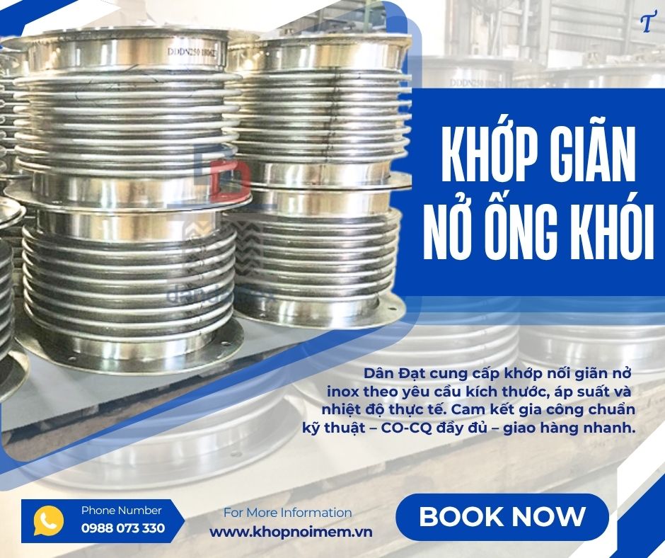 Khớp giãn nở chuyên dùng dẫn khí CO/ Bù giãn nở đường hơi