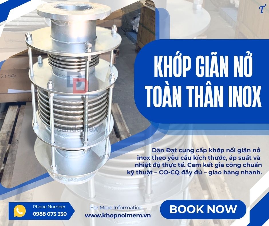 Khớp giãn nở chuyên dùng dẫn khí CO/ Bù giãn nở đường hơi