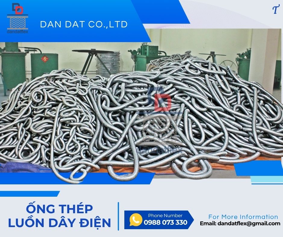 Ống ruột gà/ Ống ruột gà chịu nhiệt/Ống ruột gà lõi thép bọc lưới inox