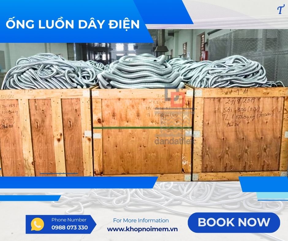 Ống ruột gà/ Ống ruột gà chịu nhiệt/Ống ruột gà lõi thép bọc lưới inox