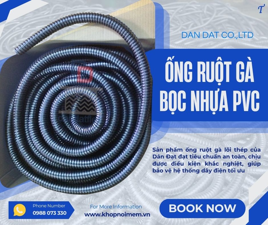 Ống ruột gà/ Ống ruột gà chịu nhiệt/Ống ruột gà lõi thép bọc lưới inox