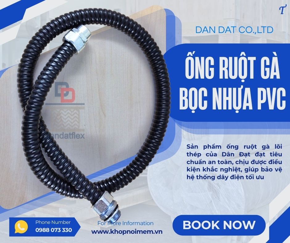 Ống ruột gà/ Ống ruột gà chịu nhiệt/Ống ruột gà lõi thép bọc lưới inox