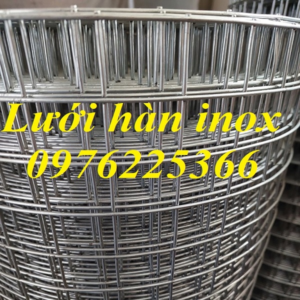Lưới hàn inox 304 ô 10x10 , lưới làm avi inox 304 ô 10x10