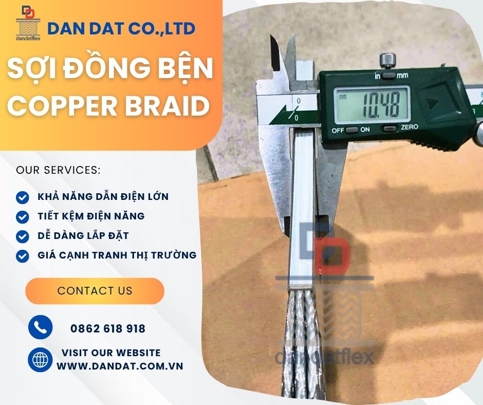 Dây đồng mềm/ Dây đồng bện tráng thiếc/ Khớp nối đồng bện mềm