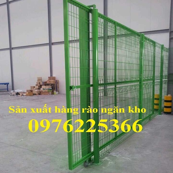 Nhận sản xuất vách lưới thép ngăn kho, ngăn xưởng giá rẻ
