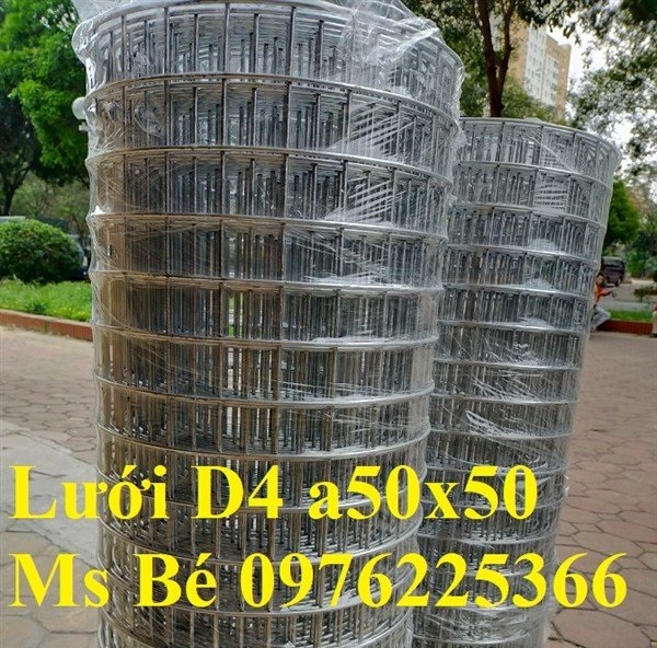 Lưới thép mạ kẽm ô 50x50 dày 2mm, 3mm, 4mm