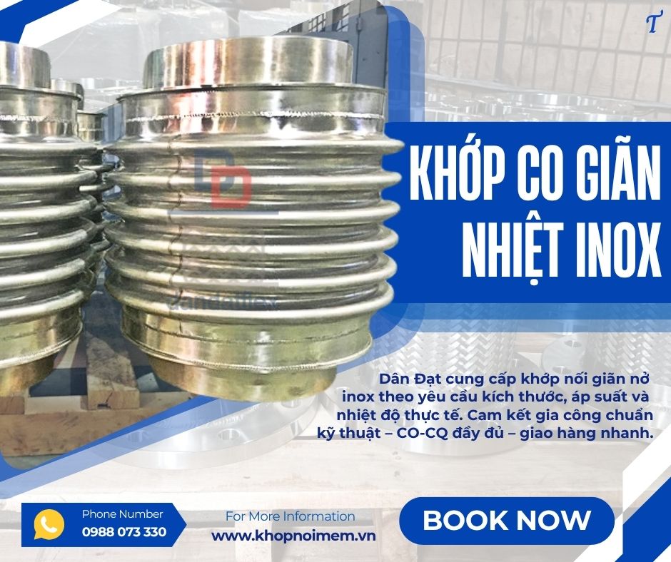 Bù giãn nở đường hơi/ Khớp giãn nở cho khói nóng/Khớp nối giãn nở inox