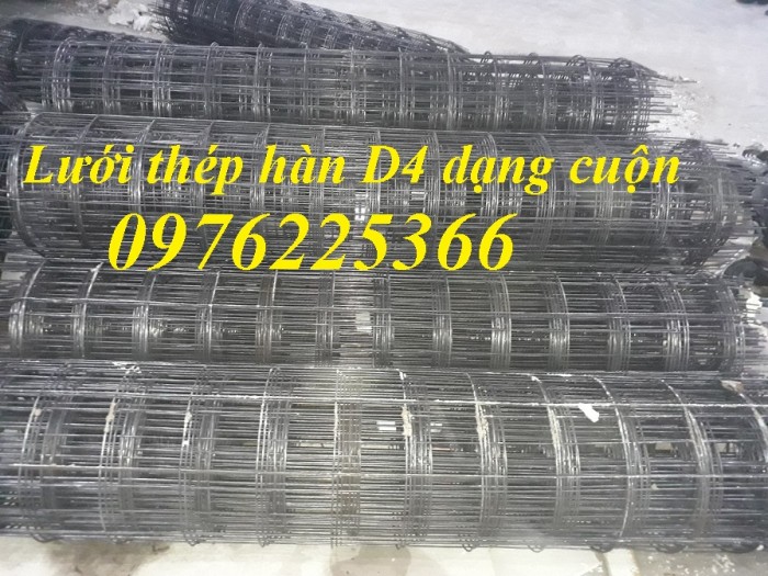 Lưới thép hàn đổ sàn bê tông D4, D5, D6, D8, D10 hàng tấm, hàng cuộn