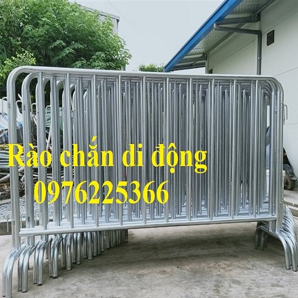 Giá hàng rào sắt di động, hàng rào chắn đường di động