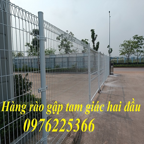 Sản xuất - Thi công hàng rào gập đầu tam giác D4, D5, D6 giá tốt