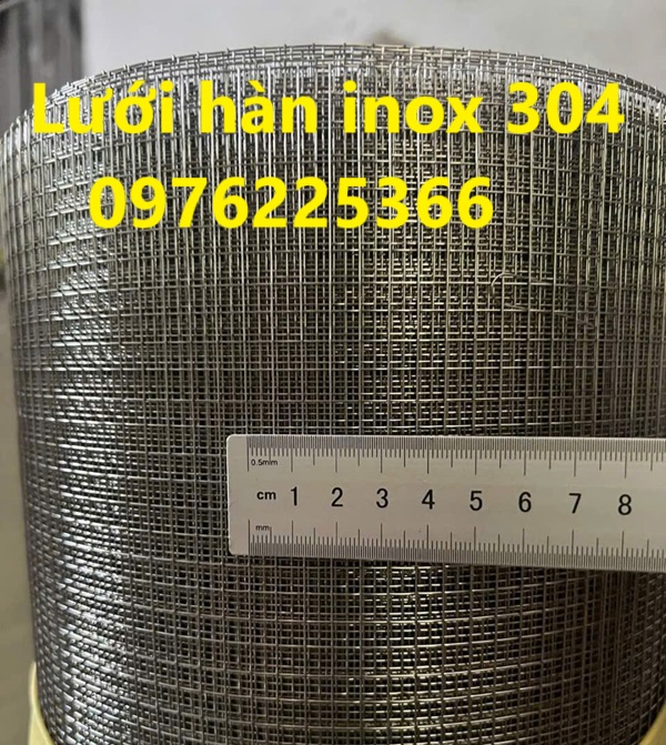 Lưới inox ô vuông 5x5, 12x12, 17x17, 25x25, 35x35