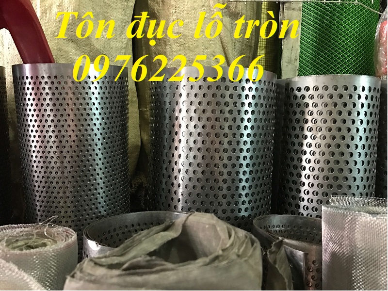 Tôn đột lỗ tròn dày 0.3ly, 0.4ly, 0.5ly, 0.7ly hàng cuộn
