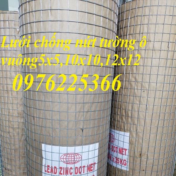Lưới thép trát tường ô vuông 10x10, 15x15, 25x25