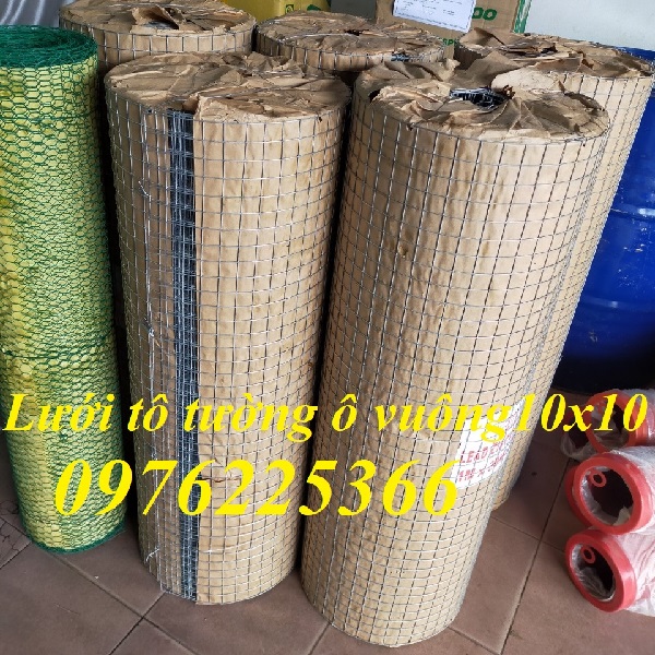Lưới thép trát tường ô vuông 10x10, 15x15, 25x25